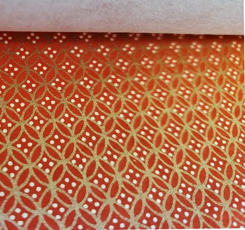 Yuzen Red with Gold Ovals KA-2176