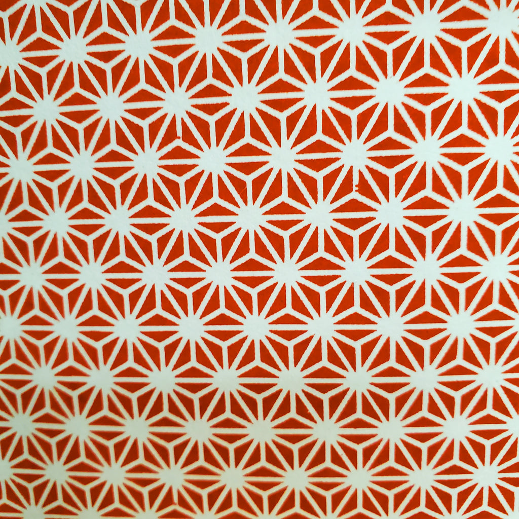 Yuzen Red with White Stars KA-2136