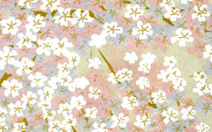 Yuzen Pink and Lavender with Mini White Blossoms KP-151