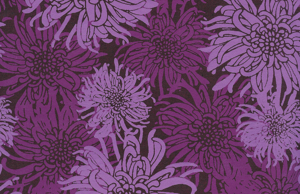 LL-F2 Laurelai Designs Floral Eggplant