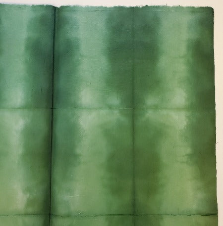 PSK-114 Itajimeshi Bokashi Folded and Dyed Blue Green