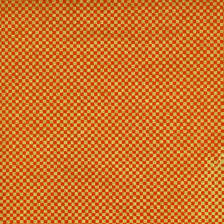 Yuzen Red and Gold Small Checkerboard KA-4278