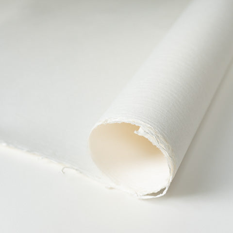 Kozo White Handmade with Embossed Woodgrain Pattern O-1WG
