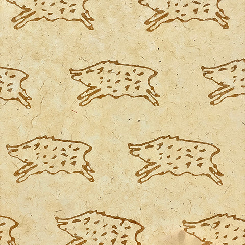 Lokta Woodblock Boar-NP-Boar