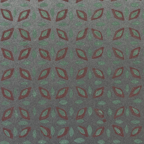 IN-CloverB Tājā Cotton Gray Blue 4 Diamond Clover