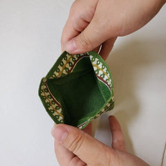 Serizawa Pattern Square inside Square Coin Purse