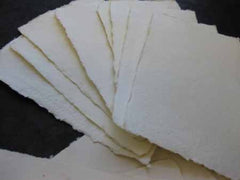 Tājā Cotton Set/10 Ivory Paper Postcards IN-3-PC.10