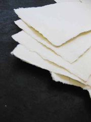 Tājā Cotton Set/10 Ivory Paper Postcards IN-3-PC.10