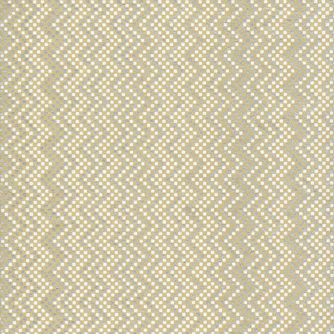 Tājā Cotton Mini Brocade Pattern Zig Zag Pale Celadon-IN-ZZC