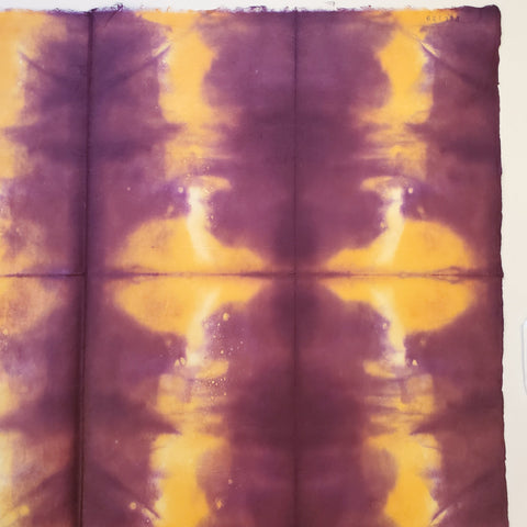 Itajimeshi Bokashi Folded and Dyed Purple/Orange PSK-129