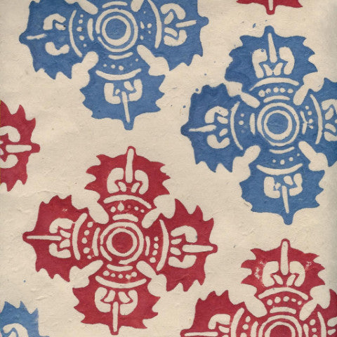 Lokta Woodblock Quatrefoil-NP-Quatrefoil